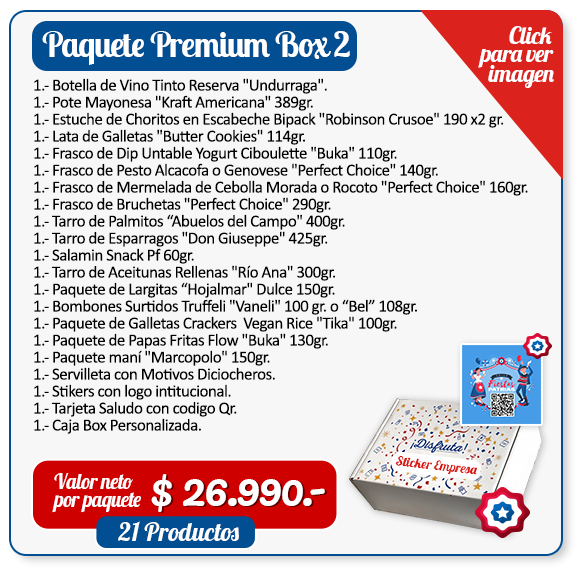 Box Premium 02 - Pfau Frut Canastas Dieciocheras
