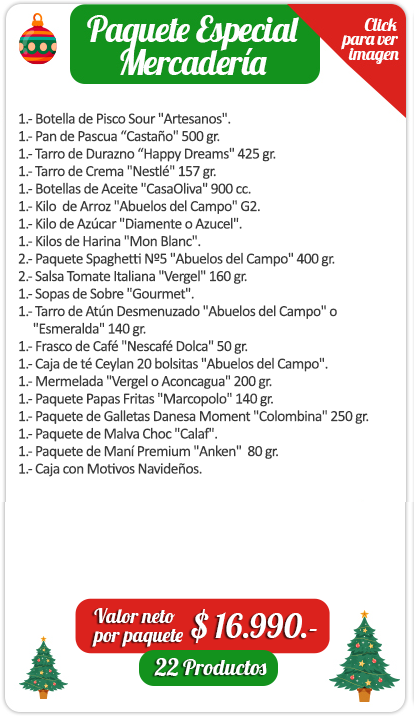 Pfau Frut Canastas Navideñas
