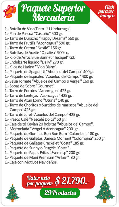 Pfau Frut Canastas Navideñas